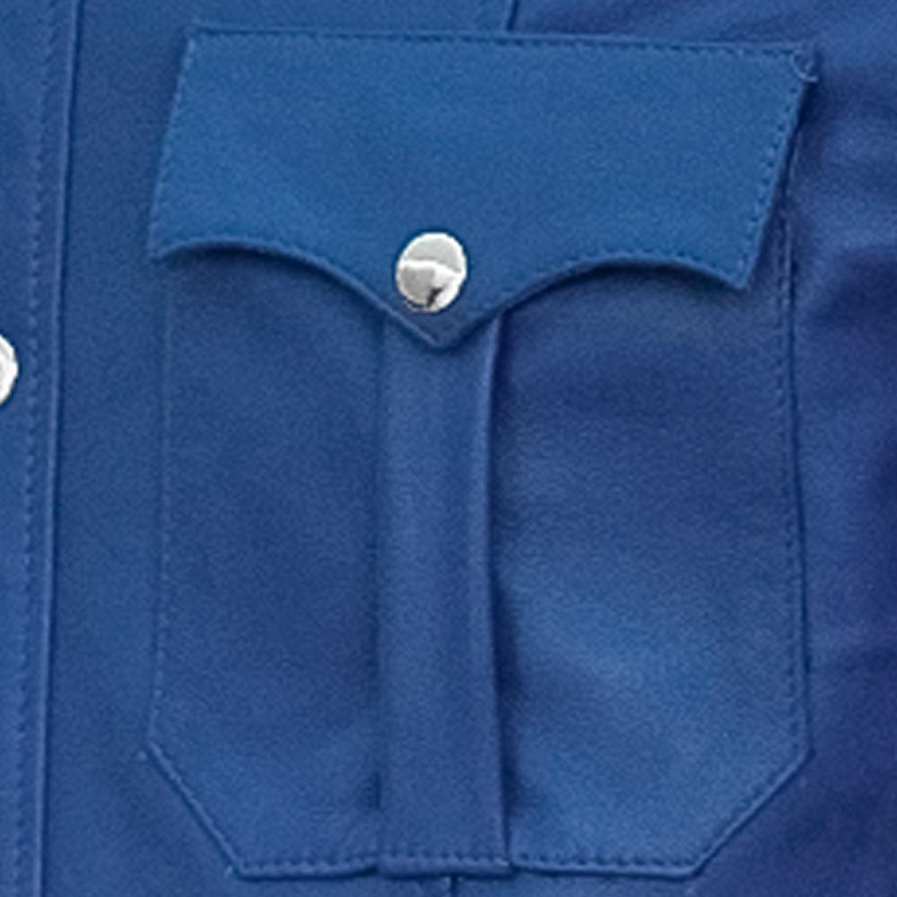 Mens Police Uniform Blue Leather Jacket shirt