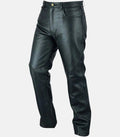 Handmade Men’s 502 Black Leather Pants for Men