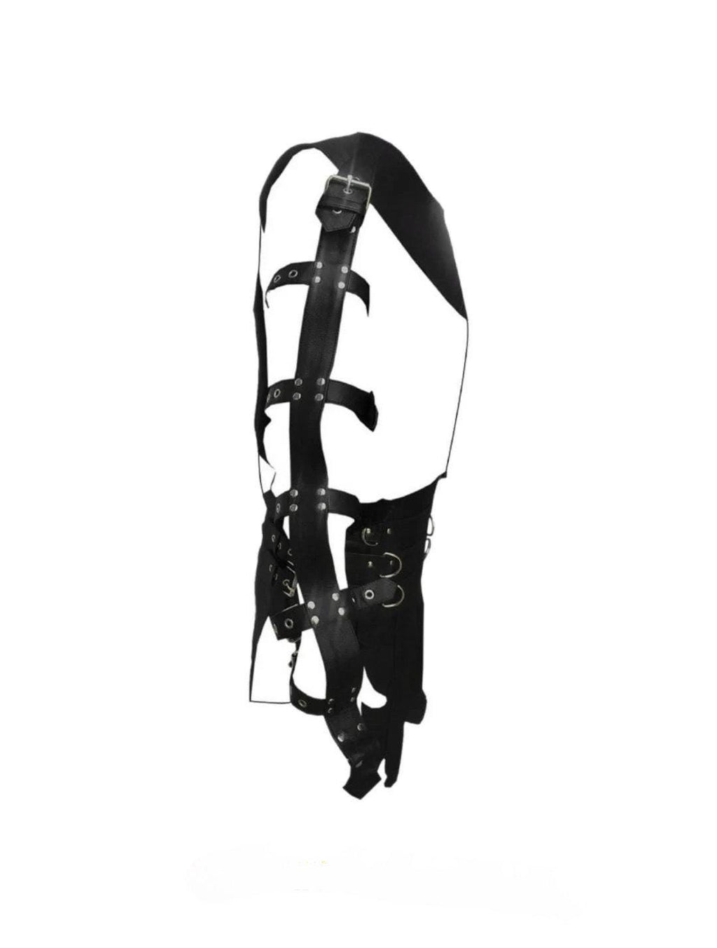 Handmade Original Black Leather Roman Gladiator Kilt Heavy duty Party Costume Set LARP