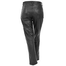 Ladies Black Genuine Leather Jeans pants