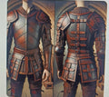Handmade Men Leather Cosplay Brown Armor - Classic Leather Medieval Costume - Men Warrior Armor - Leather Viking Armor - Gift for Him