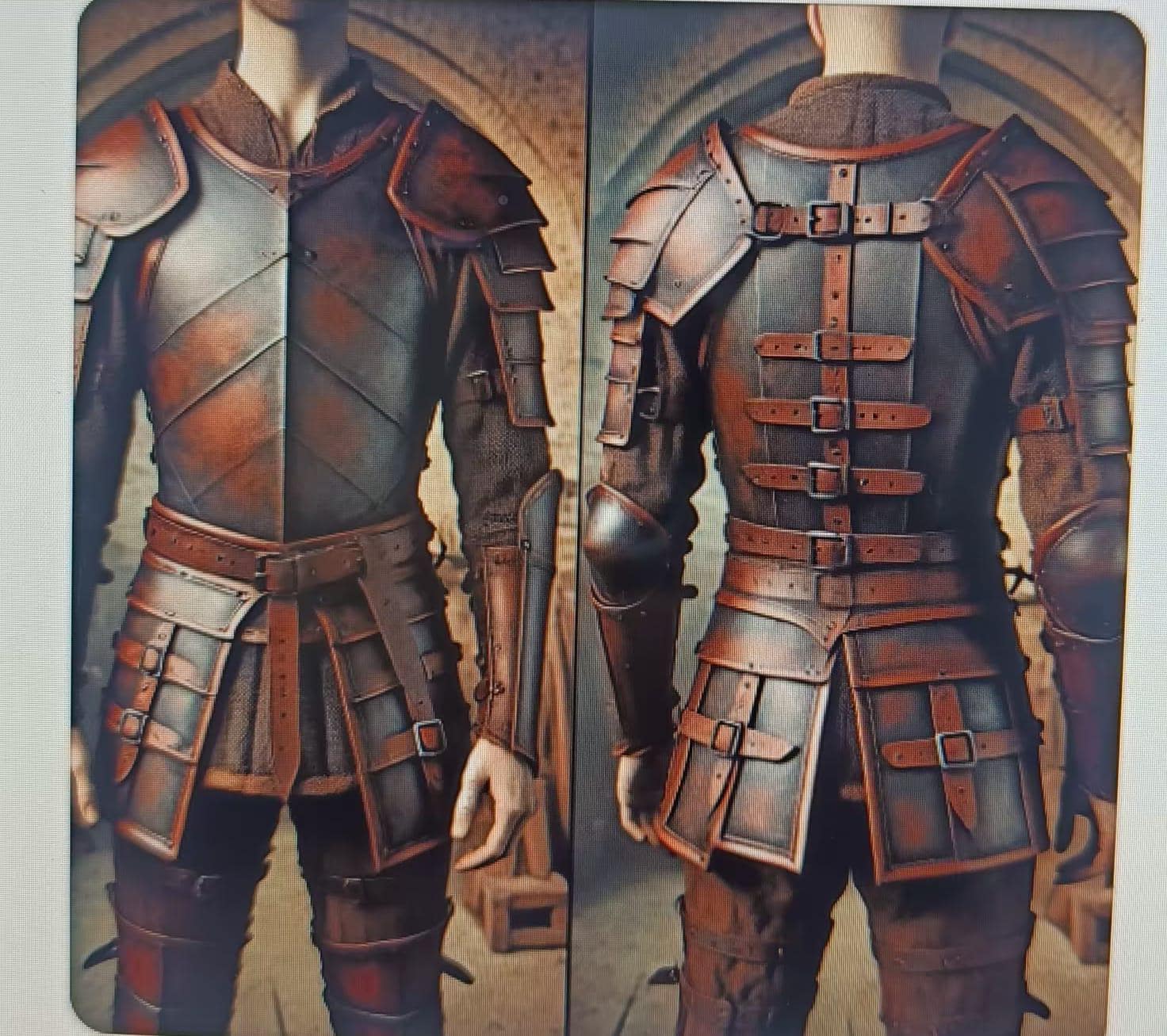 Handmade Men Leather Cosplay Brown Armor - Classic Leather Medieval Costume - Men Warrior Armor - Leather Viking Armor - Gift for Him